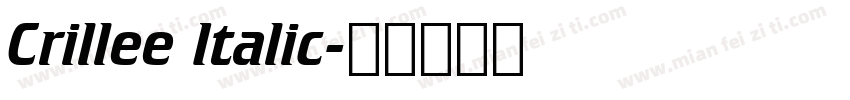 Crillee Italic字体转换